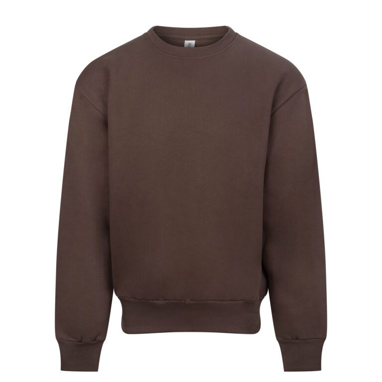 Bluza Oversize Gruba Bawełniana JH123 - Espresso