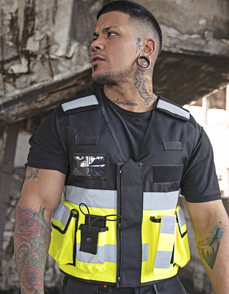 Kamizelka Taktyczna Odblaskowa Poliester Oxford KX040 - Dark Navy