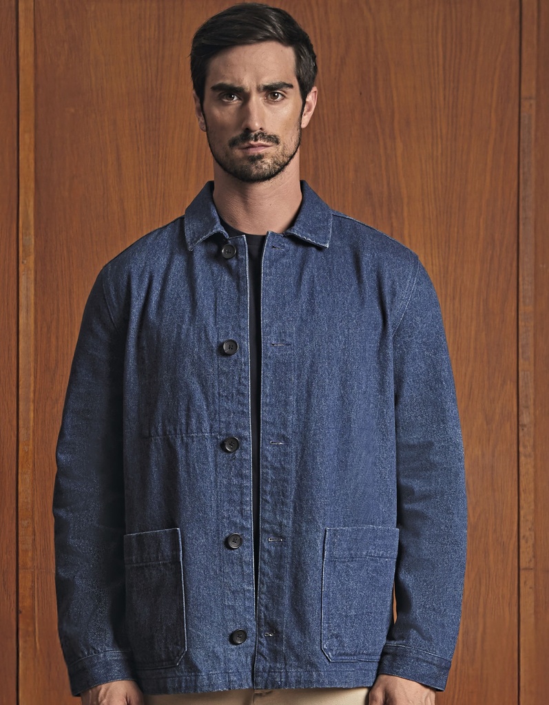 Kurtka Klasyczna Bawelniana Twill NB3780 - Stone Wash