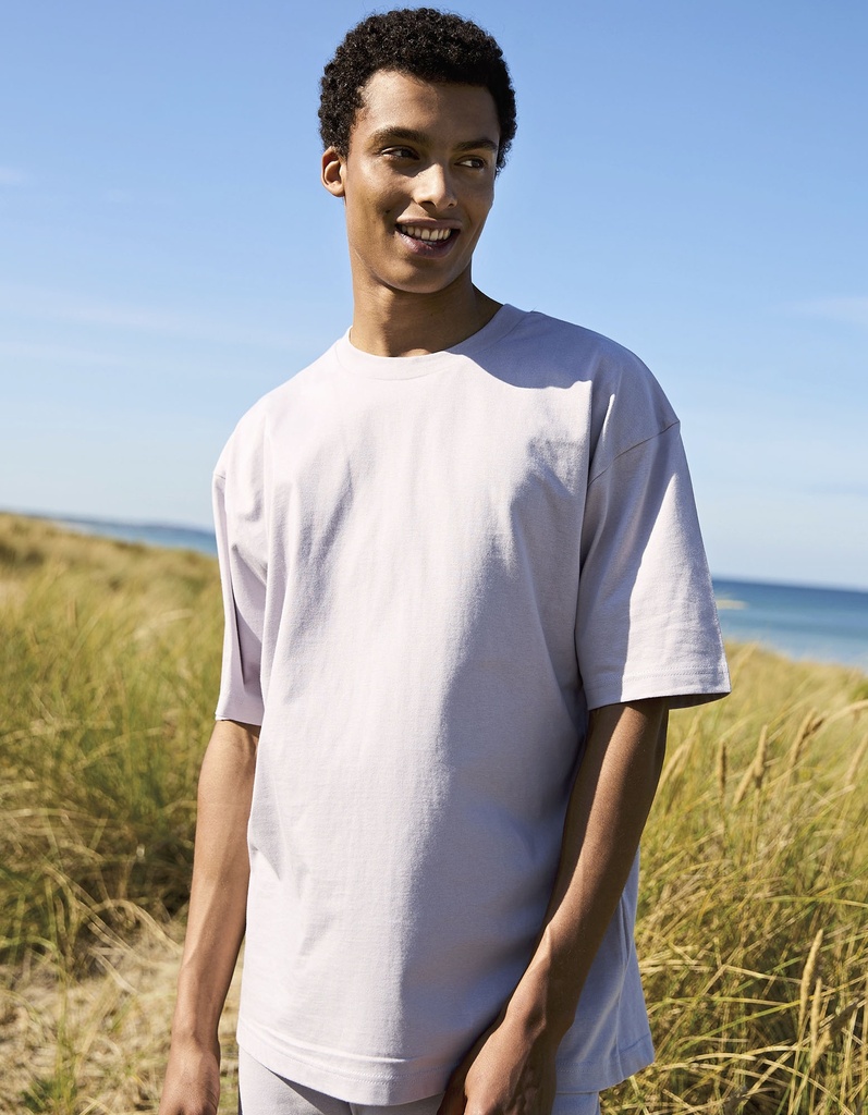 T-Shirt Oversize Bawełna Organiczna NET60011 - Bottle Green