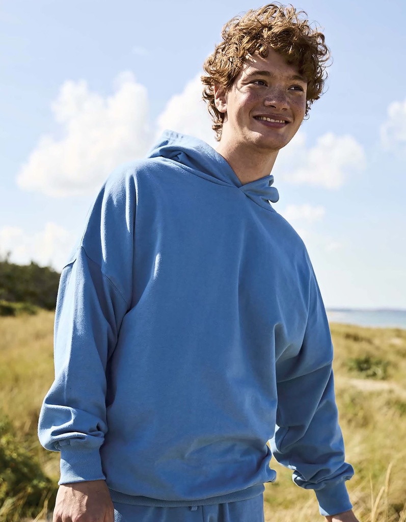 Bluza Oversize Czesana Bawełna Organiczna NET63111 - Bottle Green