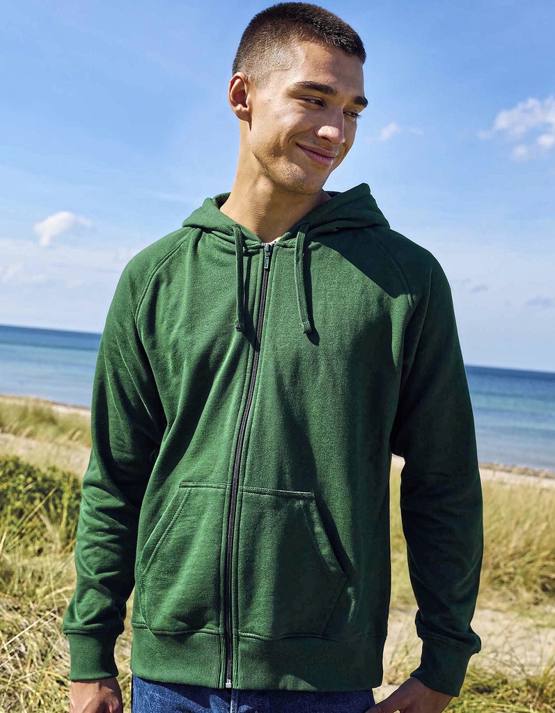 Bluza Unisex Rozpinana Bawełna Organiczna NET63301 - White