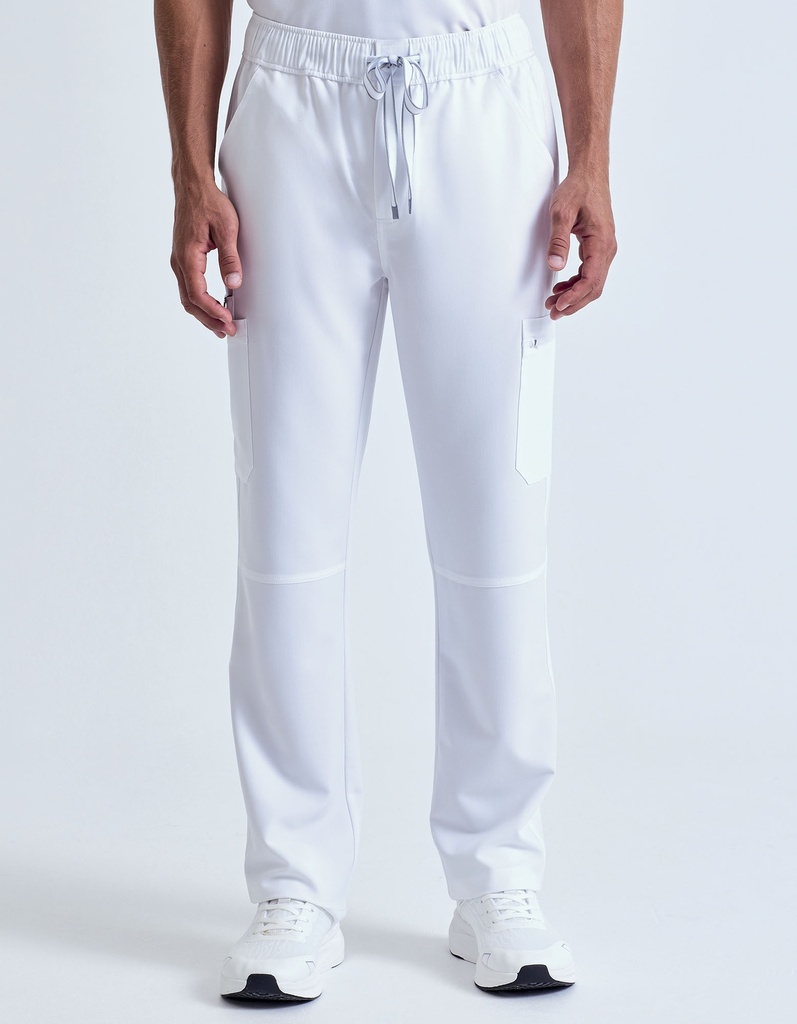 Spodnie Cargo Meskie Oddychajace Stretch NN500 - Vital White