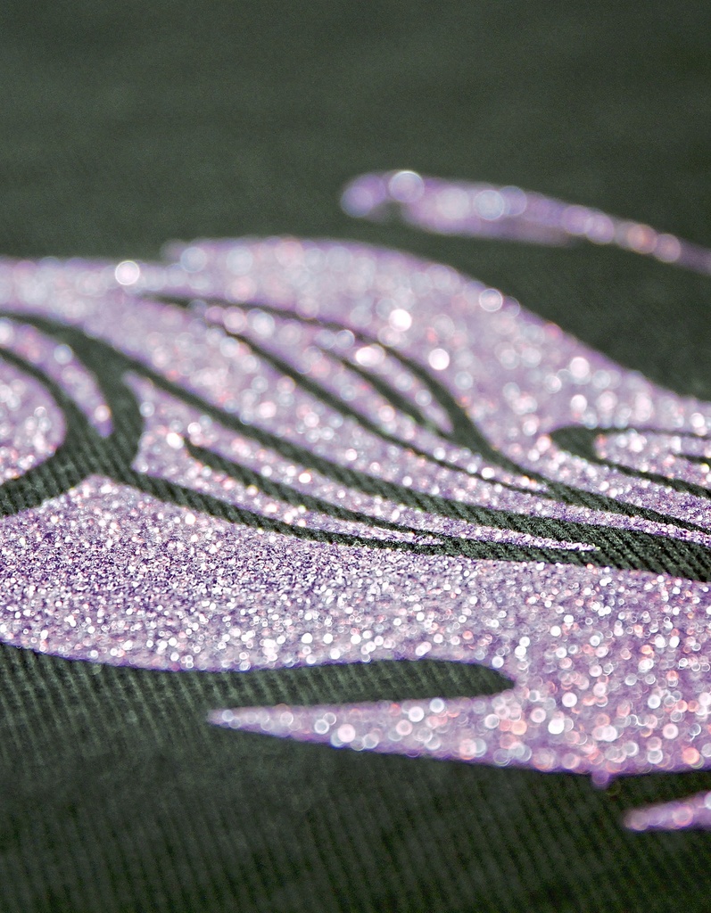 Folia Transferowa Elastyczna Brokatowa PT402 - Pearl Glitter Black