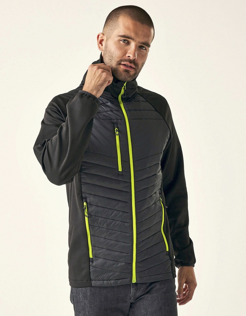 Kurtka Hybrydowa Poliamidowa Extol Stretch RG0549 - Black & Lime