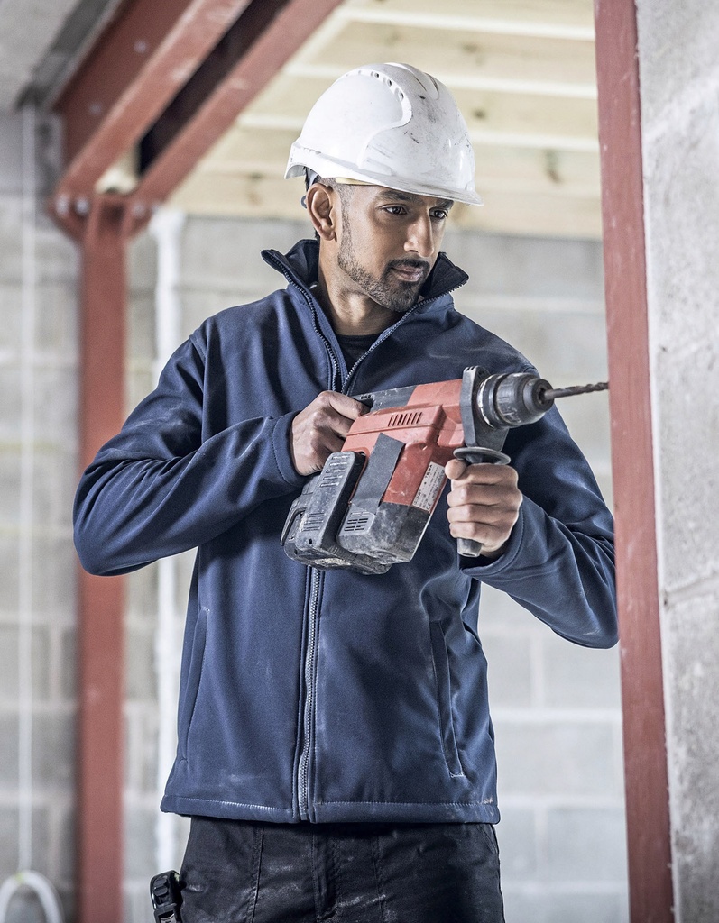 Kurtka Softshell Dwuwarstwowa Wiatroodporna RG628 - Magma Orange & Black