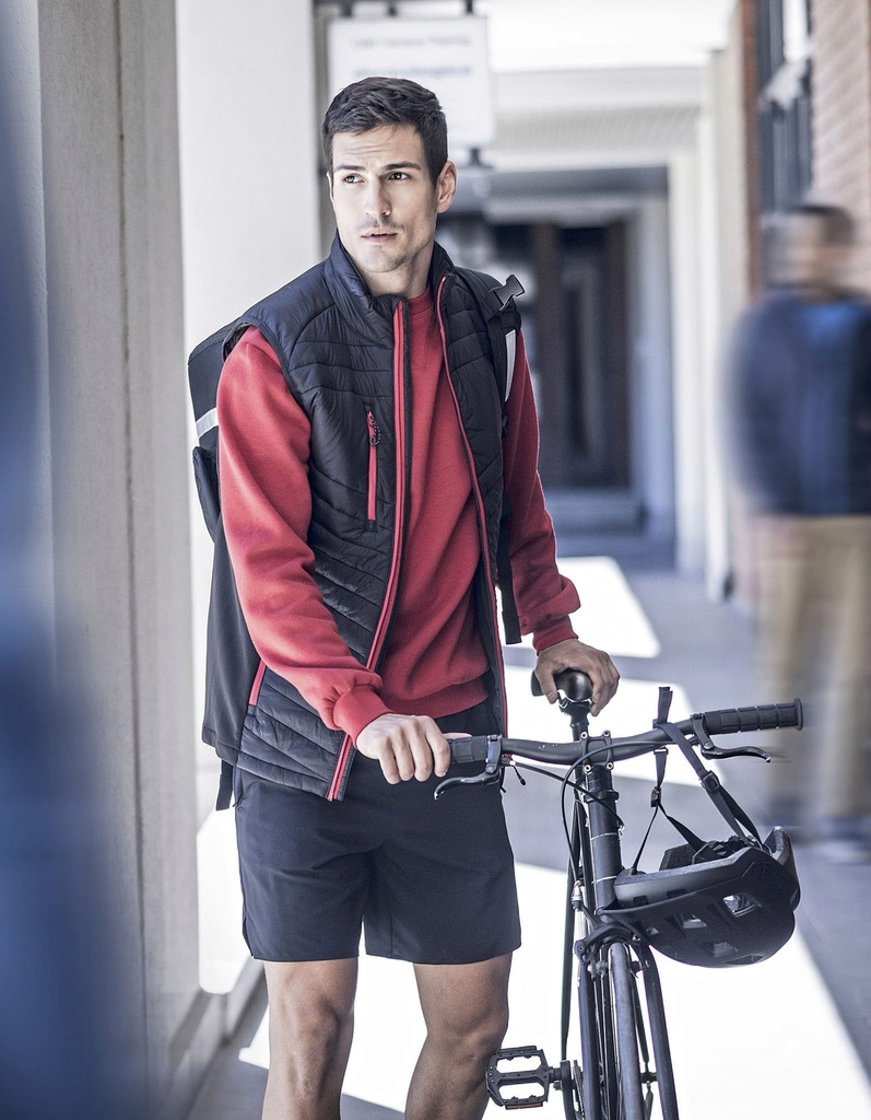 Kamizelka Hybrydowa Poliamidowa Extol Stretch RG894 - Black & Orange Pop