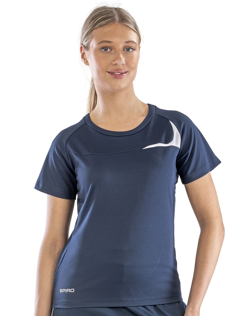 Koszulka Damska Klasyczna Funkcyjna Odprowadzająca Wilgoć RT182F - Aqua & Grey