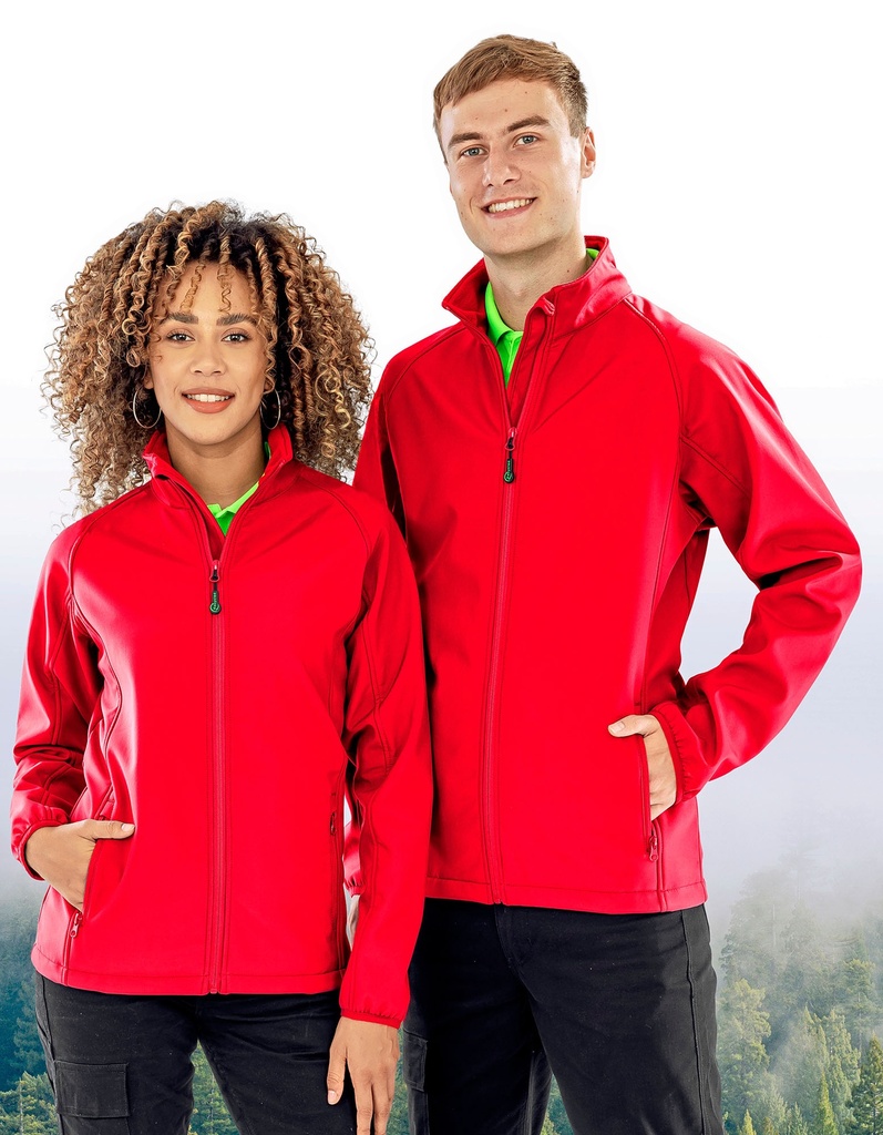 Kurtka Męska Slim Fit Softshell Recykling RT901 - Red