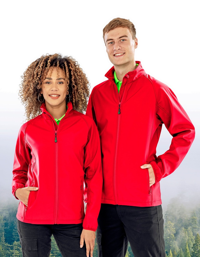 Kurtka Slim Softshell Recykling RT901F - Red