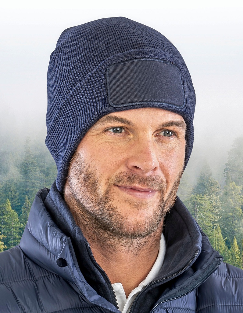 Czapka Klasyczna Podwójna Dzianina Recykling RT927 - Bottle Green