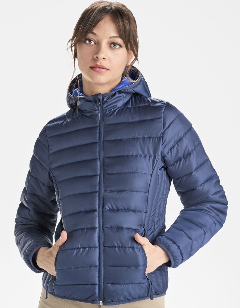 Kurtka Damska Slim Pikowana Wodoodporna RY5091 - Moonlight Blue 45