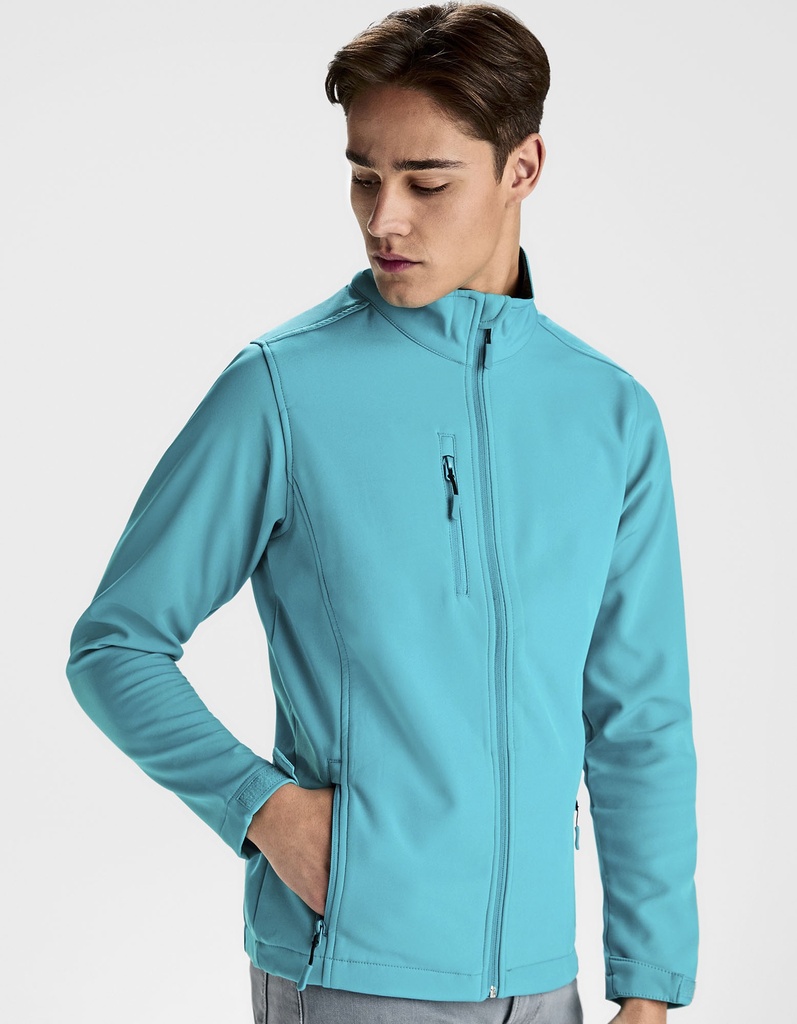 Kurtka Meska Softshell Wiatroodporna Wodoodporna RY6436 - Moonlight Blue 45