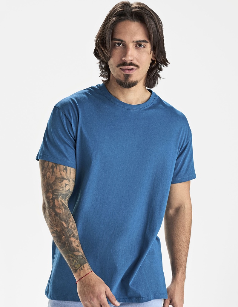 Koszulka Meska Krotki Rekaw Bawelniana RY6554 - Sweet Blue 101