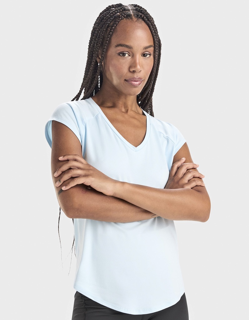 T-shirt Damski Dopasowany Funkcyjny RY6658 - Sweet Blue 101