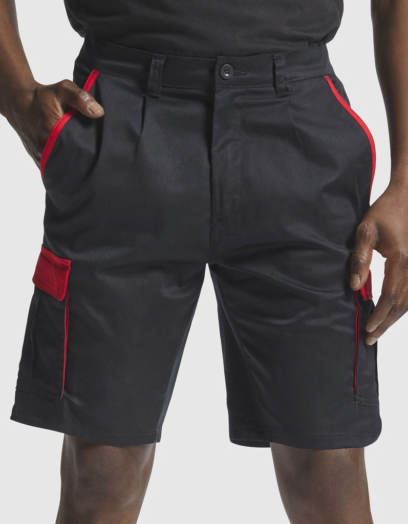 Szorty Twillowe Elastyczne Męskie RY8409 - Lead 23 & Orange 31