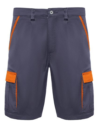 Szorty Twillowe Elastyczne Meskie RY8409 - Lead 23 & Orange 31