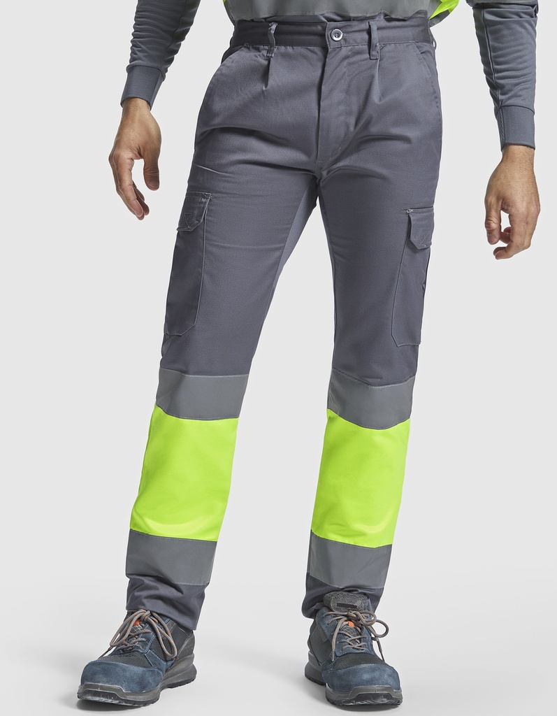 Spodnie Zimowe Odblaskowe Wielokieszeniowe RY9301 - Red 60 & Fluor Yellow 221