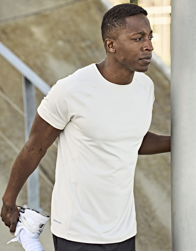 Koszulka Męska Sportowa Szybkoschnąca TJ7020N - Cement