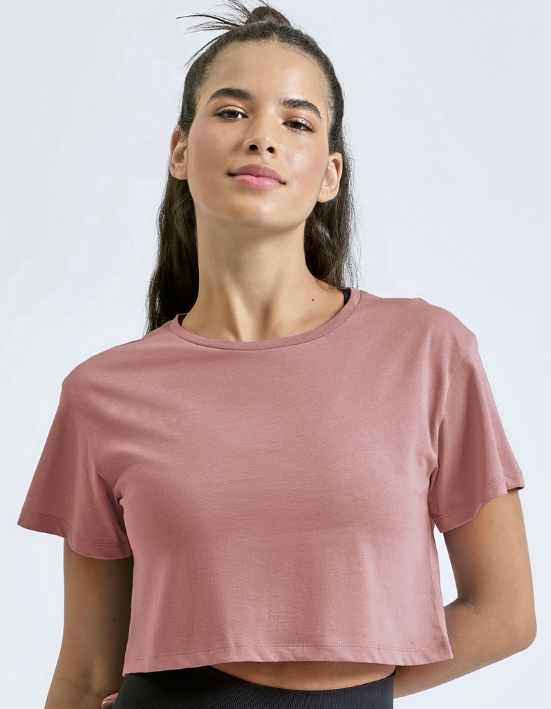 Top Damski Krótki Bawełniany TR019 - Charcoal