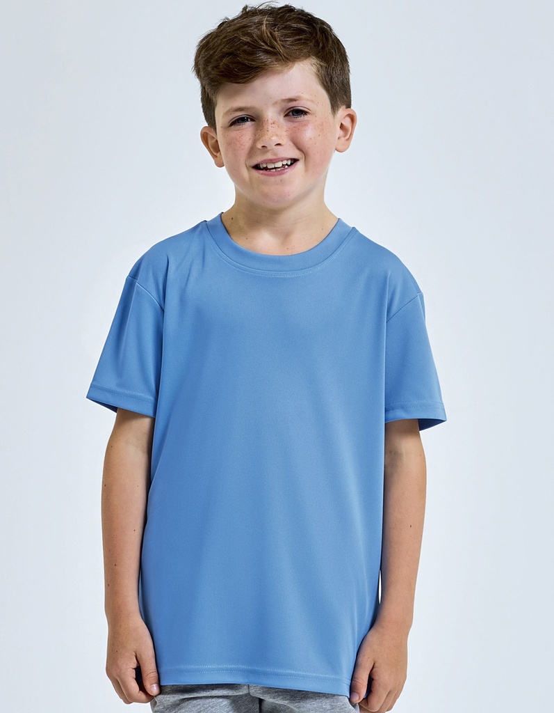 T-Shirt Dzieciecy Sportowy Odprowadzajacy Wilgoc TR10B - Cornflower