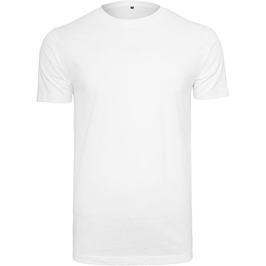 T-shirt Meski Slim Bawelniany BY004 - White