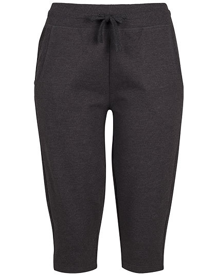 Damskie Spodnie Dresowe Bawełniane 3 4 BY067 - Charcoal (Heather)