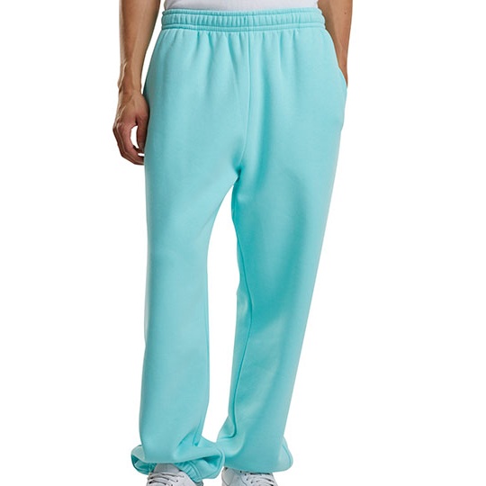 Spodnie Dresowe Luzne Bawelniano Poliestrowe BY286 - Beryl Blue