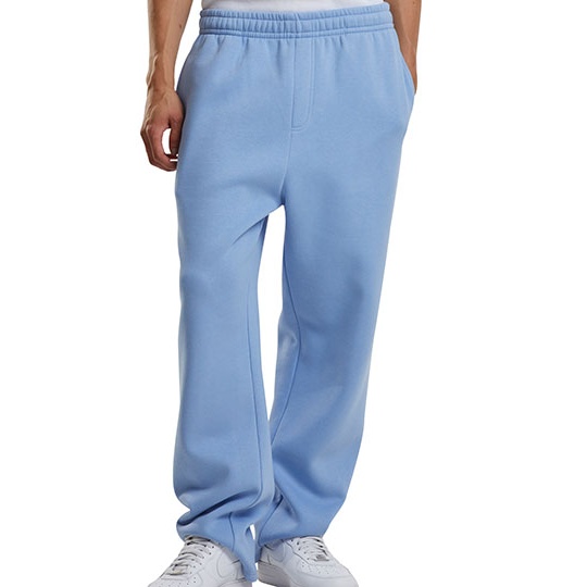 Spodnie Dresowe Luzny Kroj Bawelniane Poliestrowe BY288 - Powder Blue