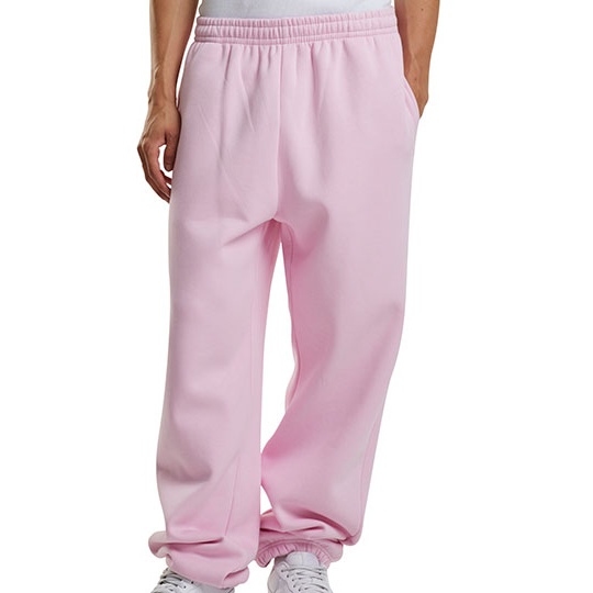 Spodnie Dresowe Luzne Bawelniano Poliestrowe BY286 - Soft Pink