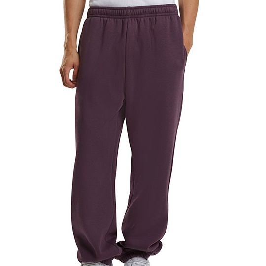 Spodnie Dresowe Luzne Bawelniano Poliestrowe BY286 - Plum Purple