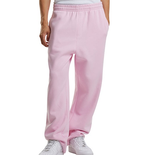 Spodnie Dresowe Luzny Kroj Bawelniane Poliestrowe BY288 - Soft Pink