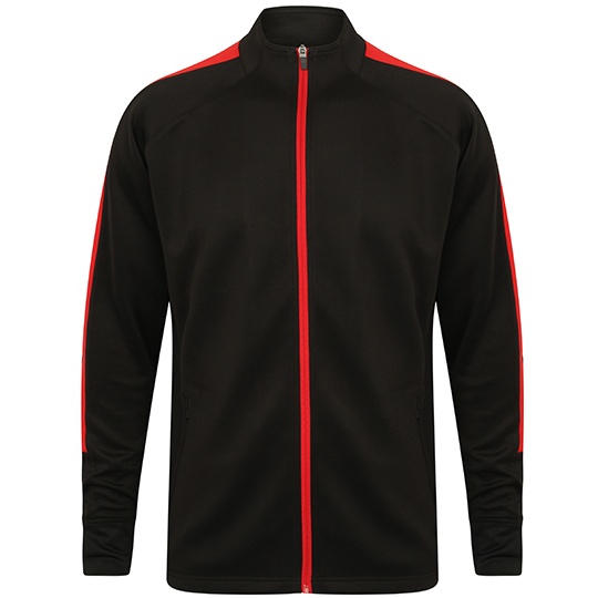 Bluza Dresowa Z Zamkiem Dziana FH871 - Black & Red