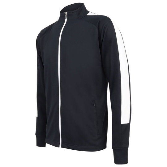 Bluza Dresowa Z Zamkiem Dziana FH871 - Navy & White