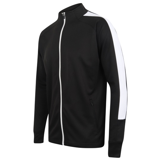 Bluza Dresowa Z Zamkiem Dziana FH871 - Black & White