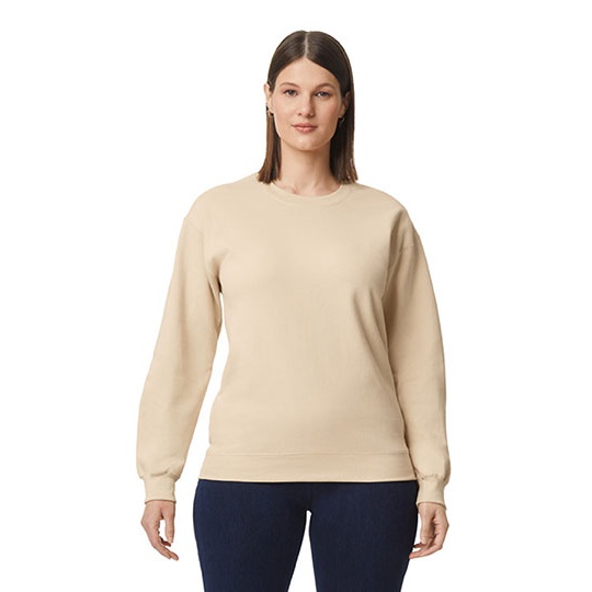 Bluza Klasyczna Unisex Bawelniana Szczotkowana GSF000 - Sand