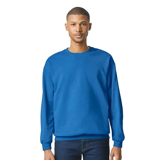 Bluza Klasyczna Unisex Bawelniana Szczotkowana GSF000 - Royal