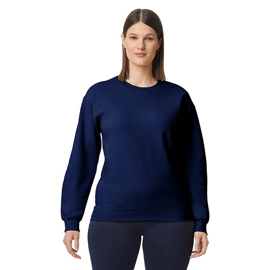 Bluza Klasyczna Unisex Bawelniana Szczotkowana GSF000 - Navy