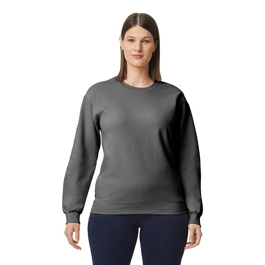 Bluza Klasyczna Unisex Bawelniana Szczotkowana GSF000 - Charcoal (Solid)