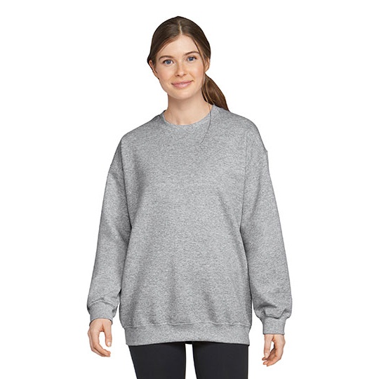 Bluza Klasyczna Unisex Bawelniana Szczotkowana GSF000 - Sport Grey (Heather)