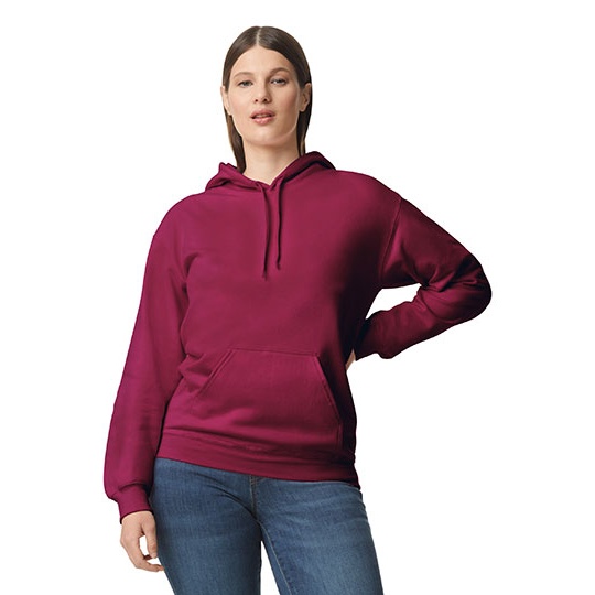 Bluza Klasyczna Bawelniana Szczotkowana Unisex GSF500 - Maroon