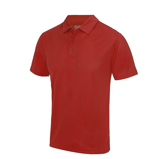 Koszulka Polo Klasyczna Szybkoschnaca Poliestrowa JC040 - Fire Red