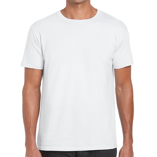 T-shirt Klasyczny Bawelniany z Poliestrem G64000 - White