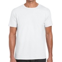 T-shirt Klasyczny Bawełniany z Poliestrem G64000 - White