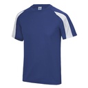 Koszulka Sportowa Klasyczna Poliester Odprowadzajaca Wilgoc JC003 - Royal Blue & Arctic White