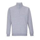 Bluza Unisex z Zamkiem 1 4 Recyklingowana L04234 - Grey Melange
