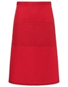 Fartuch Bistro Bardzo Duży Tkanina Diagonalna KY161 - Red (ca. Pantone 186C)