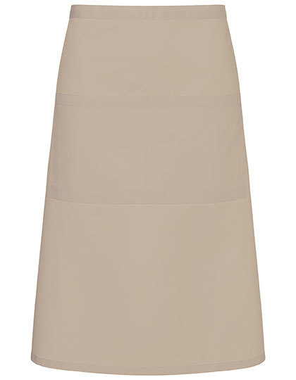 Fartuch Bistro Bardzo Duży Tkanina Diagonalna KY161 - Sand (ca. Pantone 7529C)