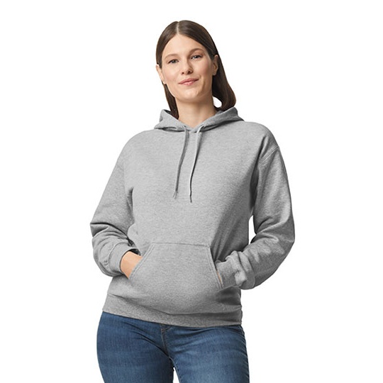 Bluza Klasyczna Bawełniana Szczotkowana Unisex GSF500 - Sport Grey (Heather)