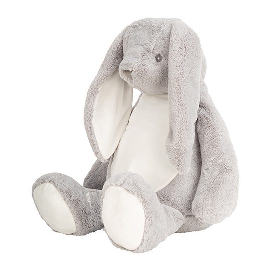 Bardzo Duzy Pluszowy Krolik z Zamkiem MM550 - Grey